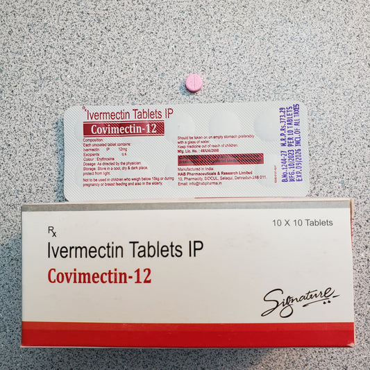 Ivermectim 12mg Human, Pharmaceutical Grade. 100 Tablets
